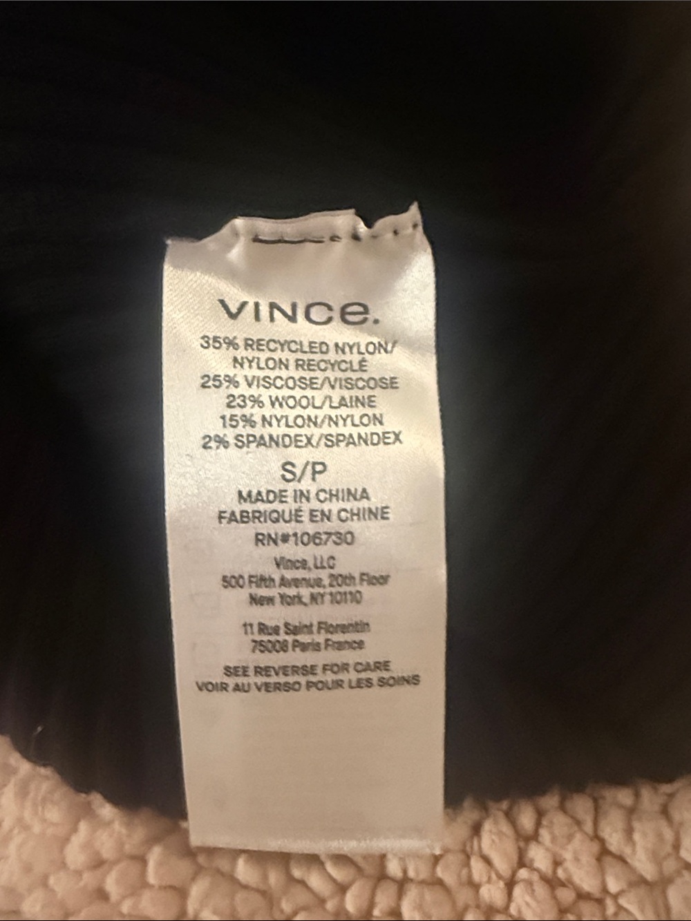 Vince Ribbed Sweater Tank - Picture 5 of 5